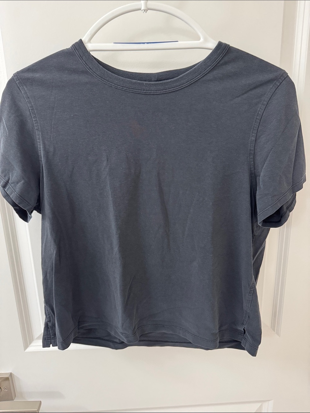 lululemon Classic-Fit Cotton-Blend Tee Black Size 8